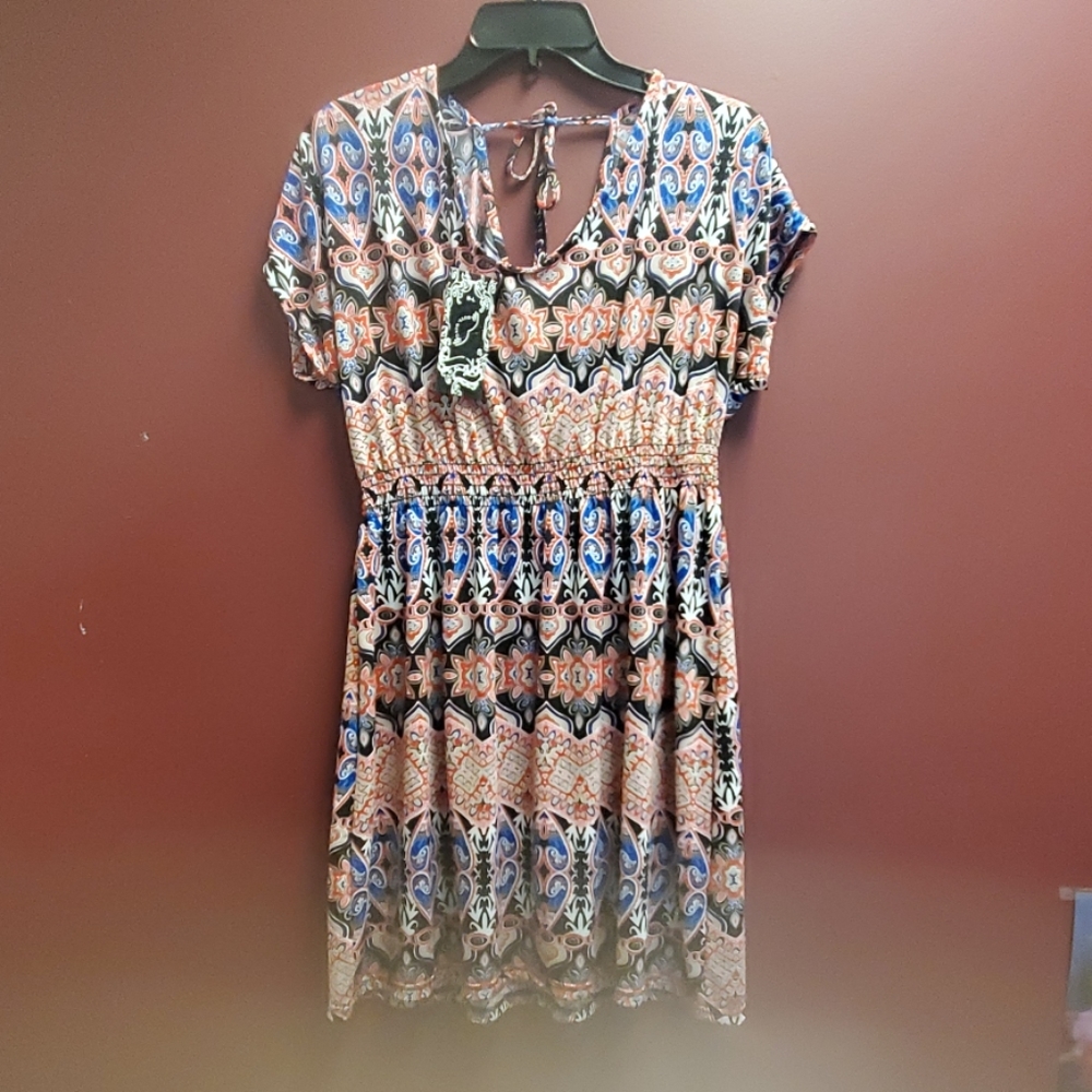 Colorful patterned dresses